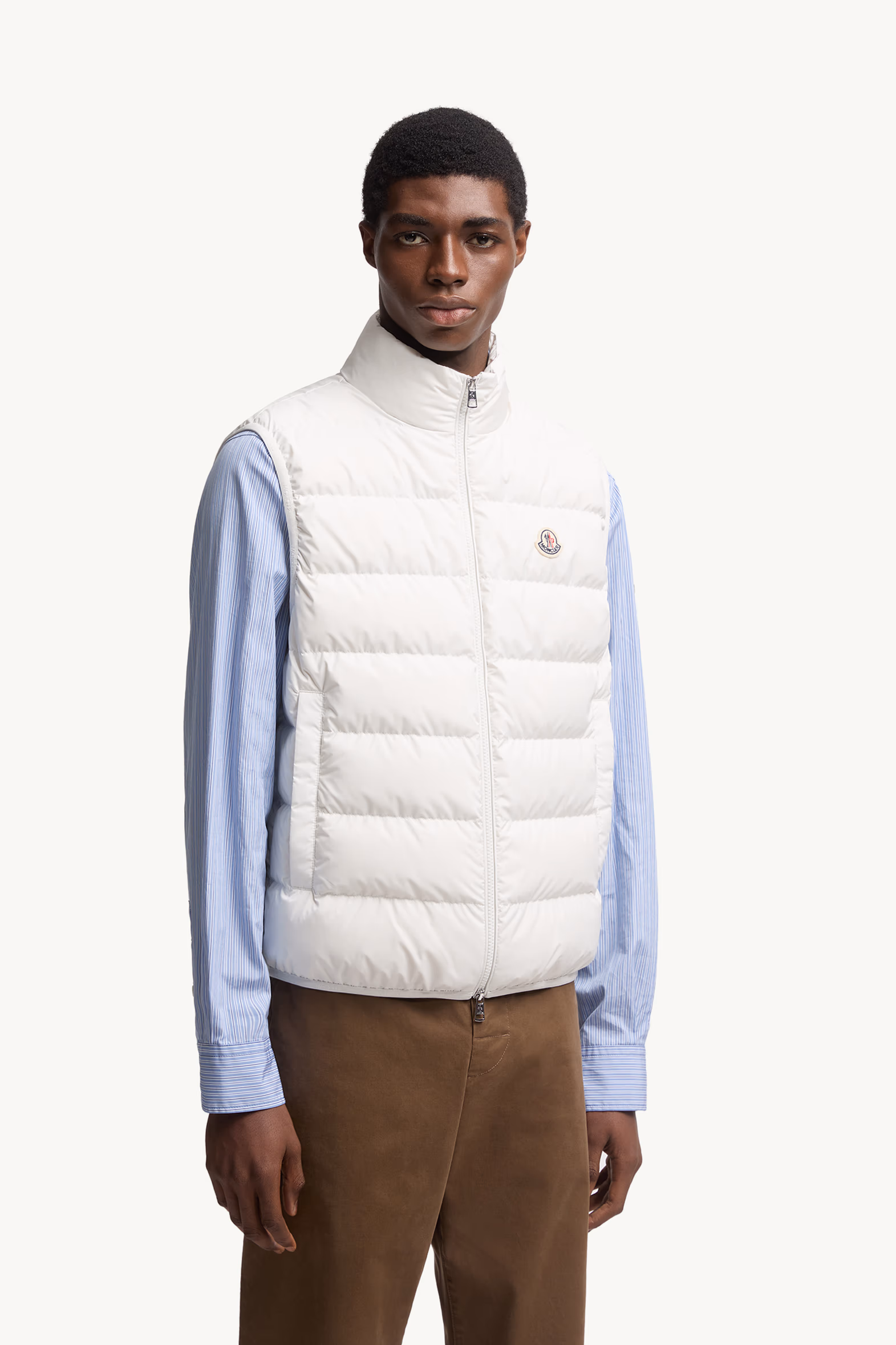 Contrin Down Vest Men White Moncler 3